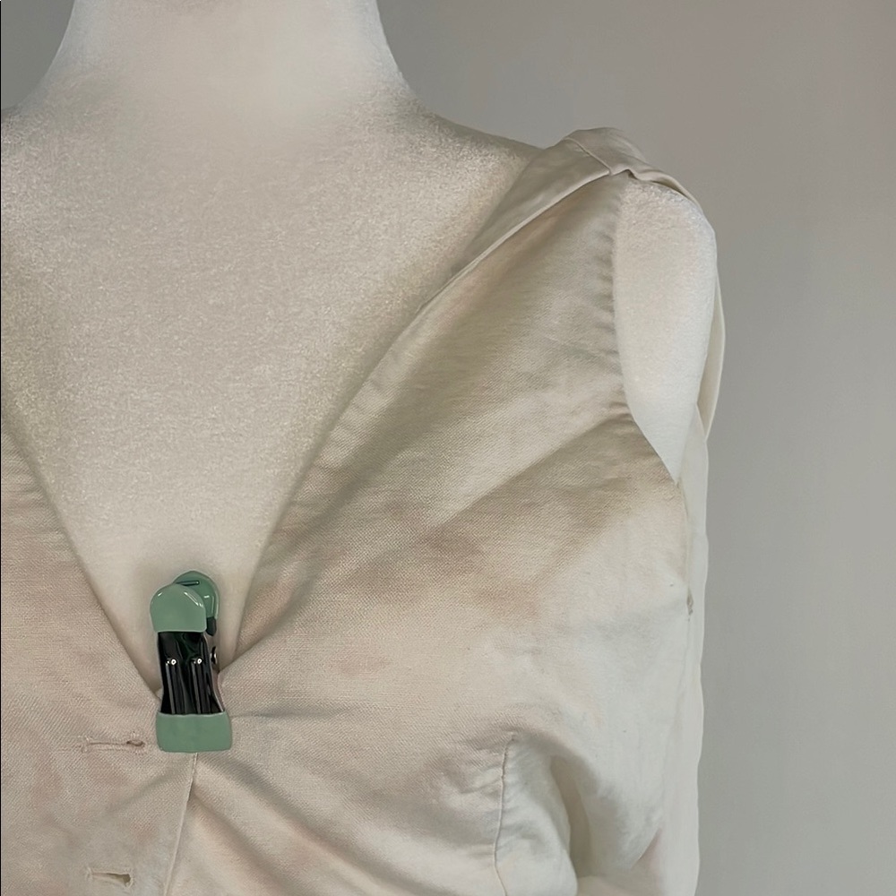 Nina Ricci Cady Drapped Open-Back Vest, 38 - Picture 6 of 10